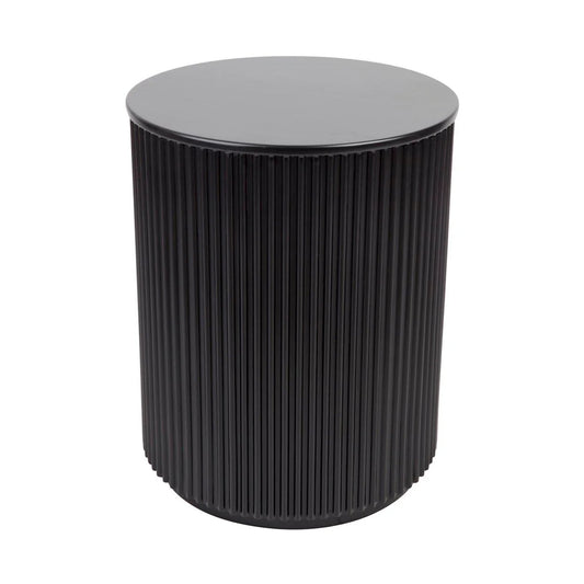 Nomad Round Side Table - Black Side Table Cafe Lighting & Living Black  