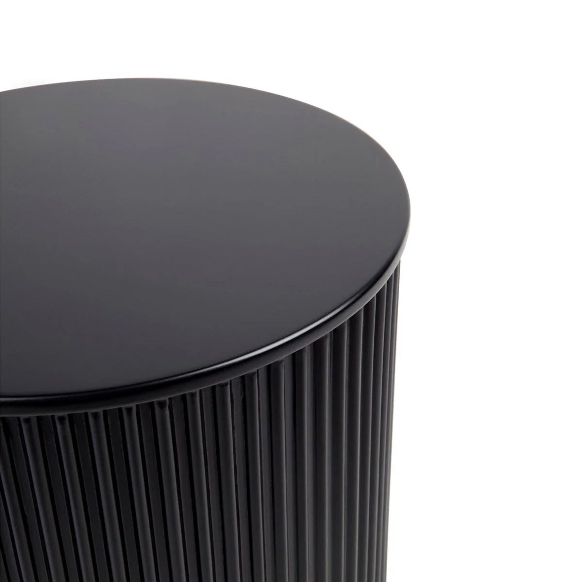 Nomad Round Side Table - Black Side Table Cafe Lighting & Living   