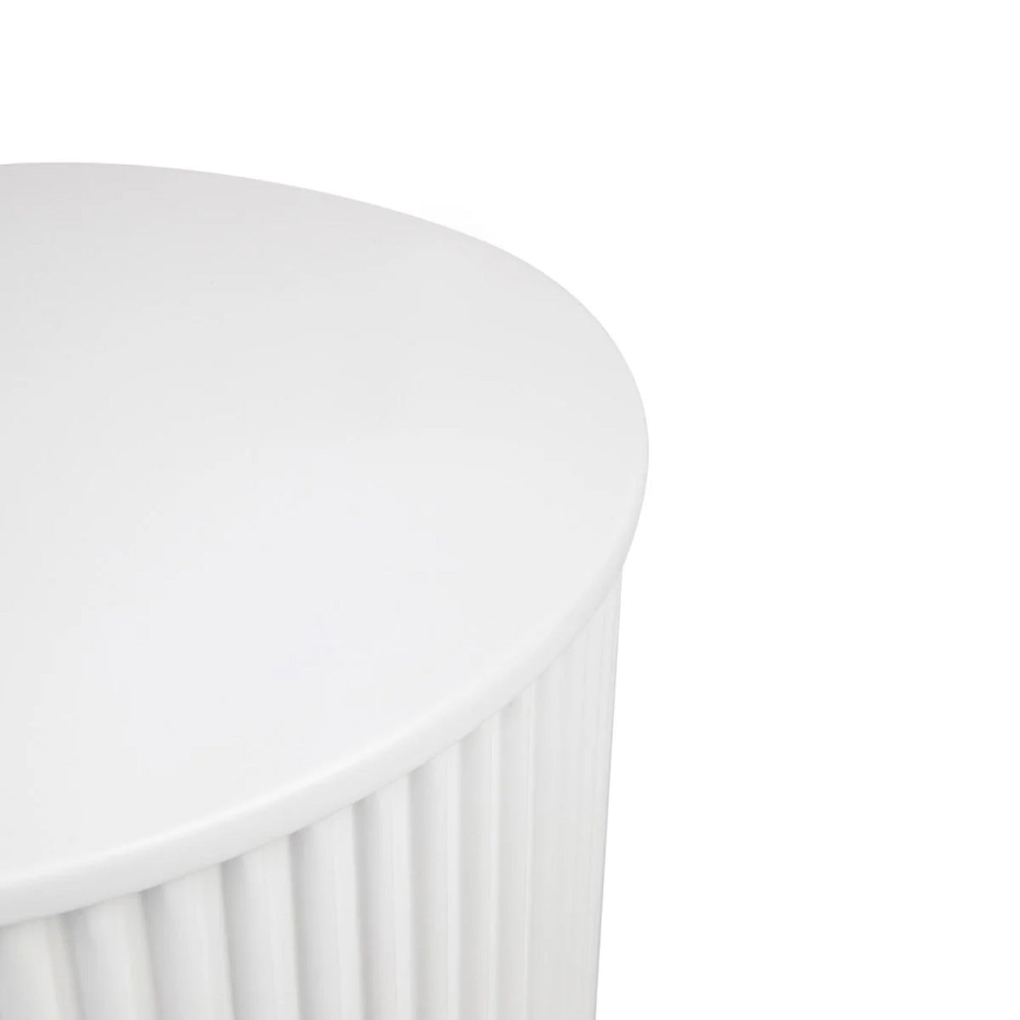 Nomad Round Side Table - White Side Table Cafe Lighting & Living   