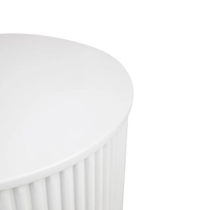 Nomad Round Side Table - White Side Table Cafe Lighting & Living   