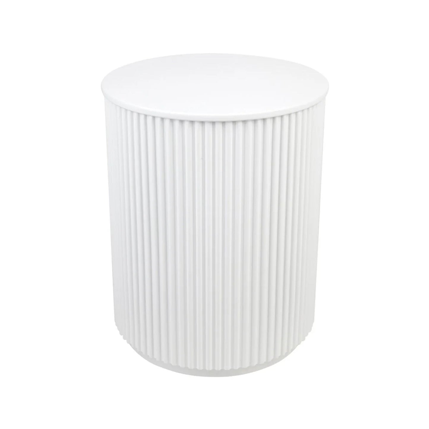 Nomad Round Side Table - White Side Table Cafe Lighting & Living White  