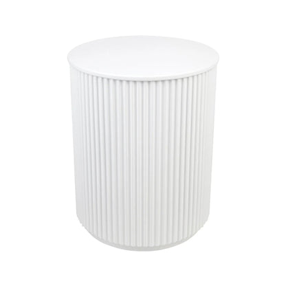 Nomad Round Side Table - White Side Table Cafe Lighting & Living White  