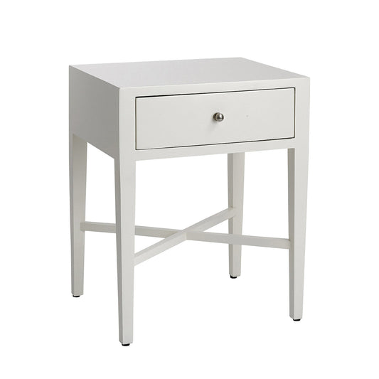 One Drawer Bedside Table - White Bedside Table Bloomingdales White One Drawer 