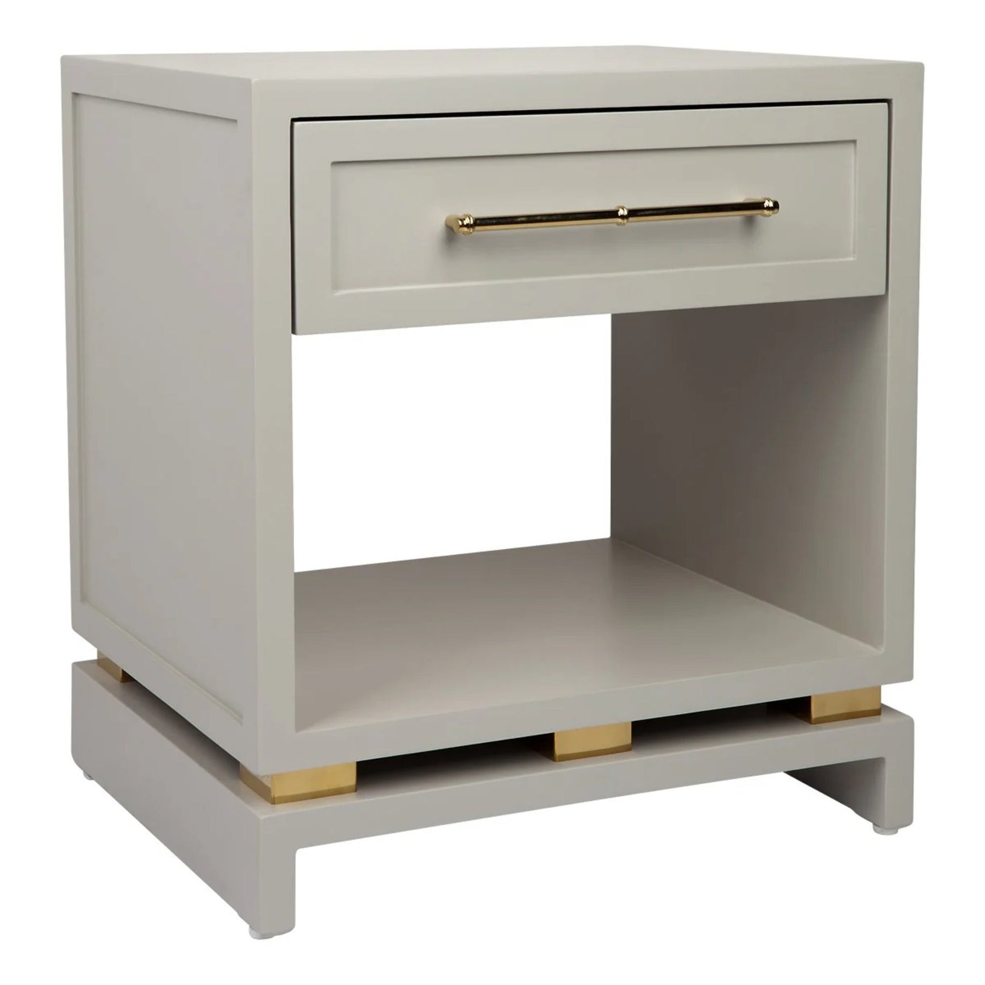 Pearl Small Bedside Table - Grey Side Table Cafe Lighting & Living   