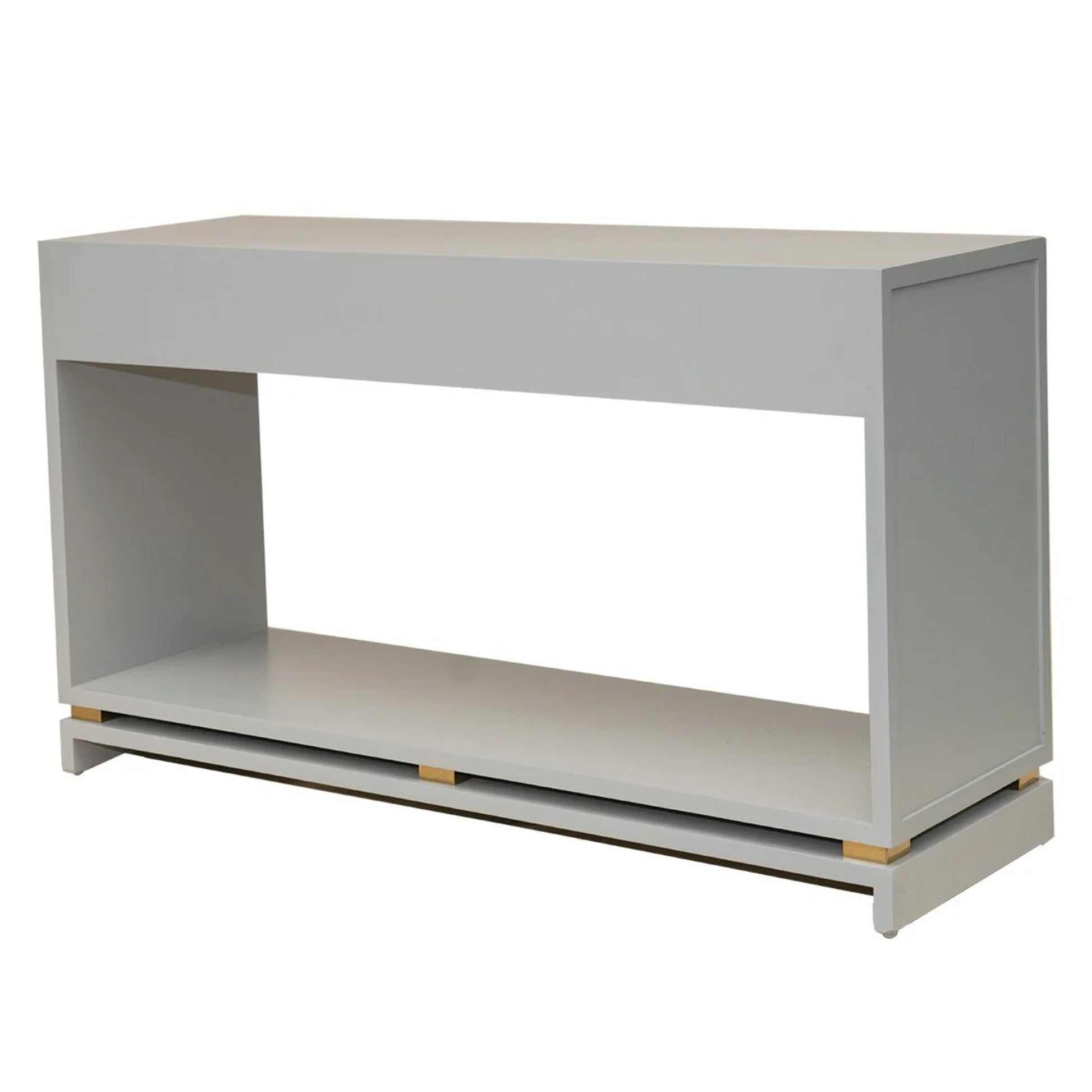 Pearl Two Drawer Open Console Table - Grey Console Table Cafe Lighting & Living   