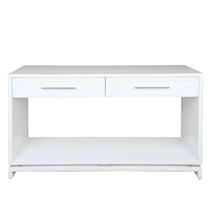 Pearl Two Drawer Open Console Table - Grey Console Table Cafe Lighting & Living White  