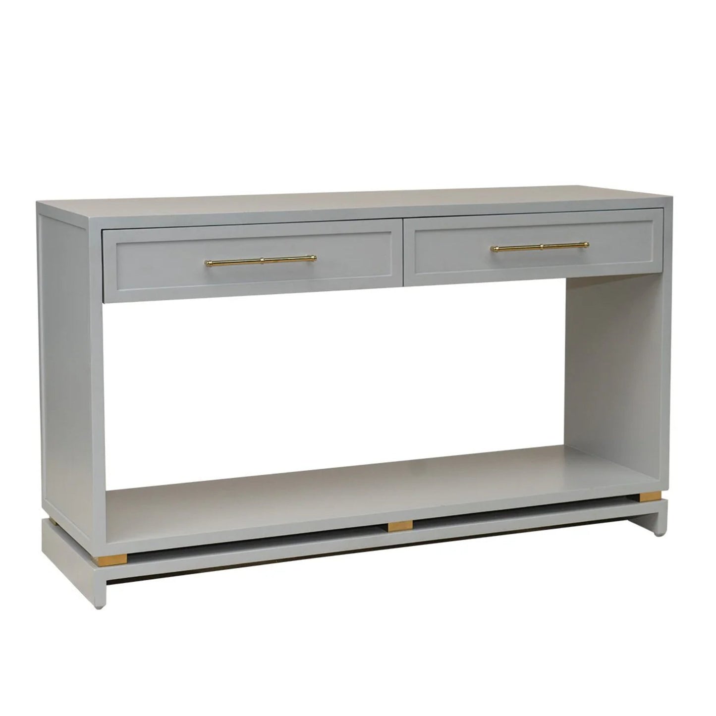 Pearl Two Drawer Open Console Table - Grey Console Table Cafe Lighting & Living   