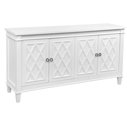 Plantation Hampton Buffet Table - White Buffet Table Cafe Lighting & Living   