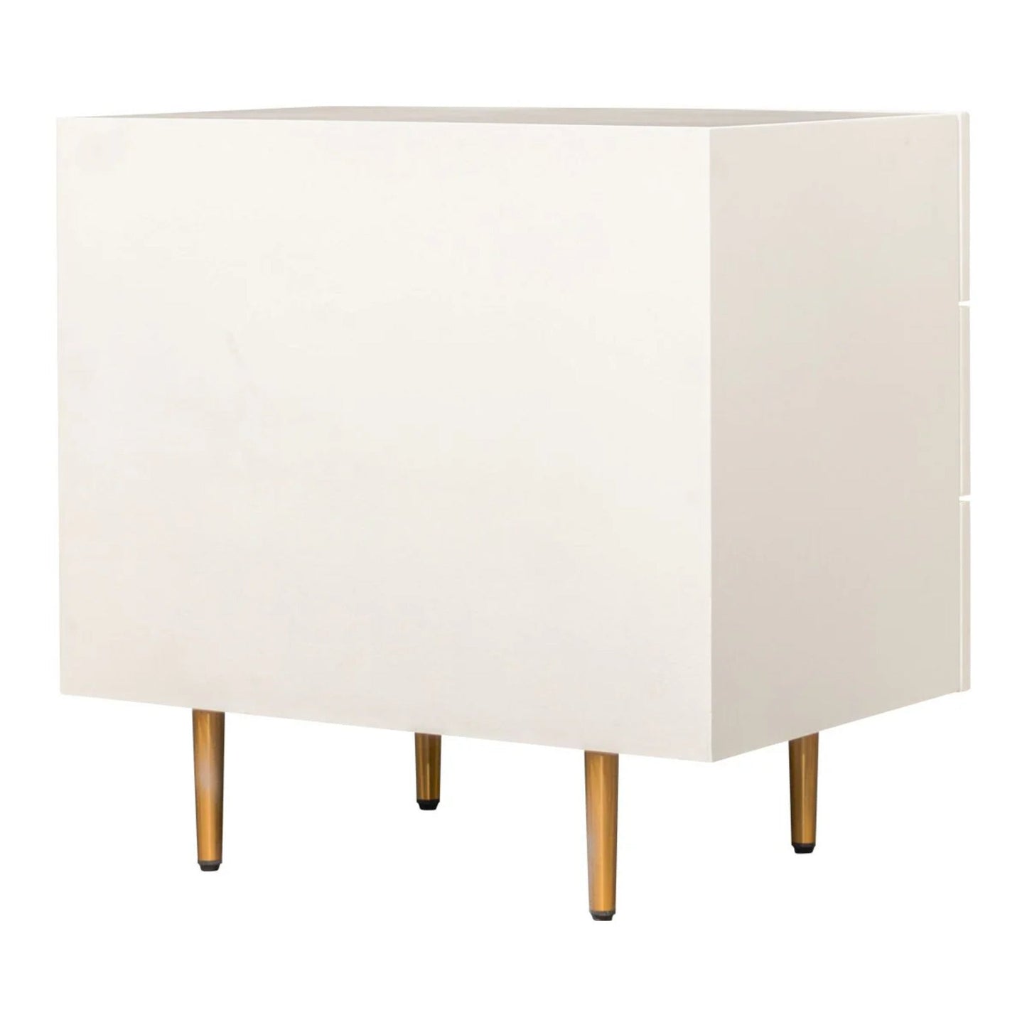 Retreat Ash Wood Bedside Table - White Bedside Table Cafe Lighting & Living   