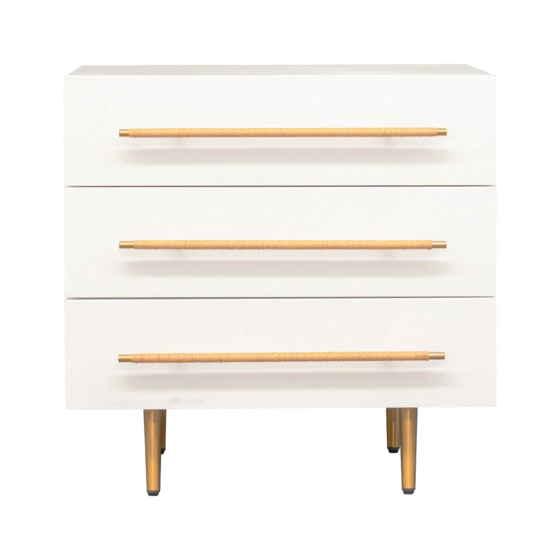 Retreat Ash Wood Bedside Table - White Bedside Table Cafe Lighting & Living White  