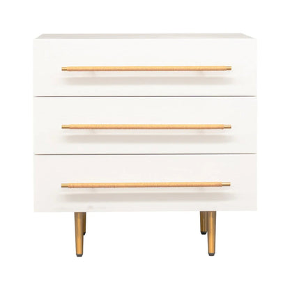 Retreat Ash Wood Bedside Table - White Bedside Table Cafe Lighting & Living White  