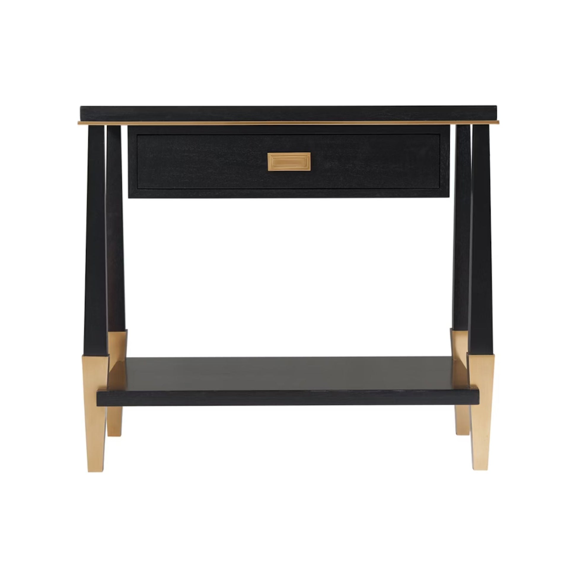 Richard Mishaan Fulham End Side Table - Ebony & Brass Side Table Bloomingdales   