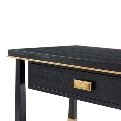 Richard Mishaan Fulham End Side Table - Ebony & Brass Side Table Bloomingdales   