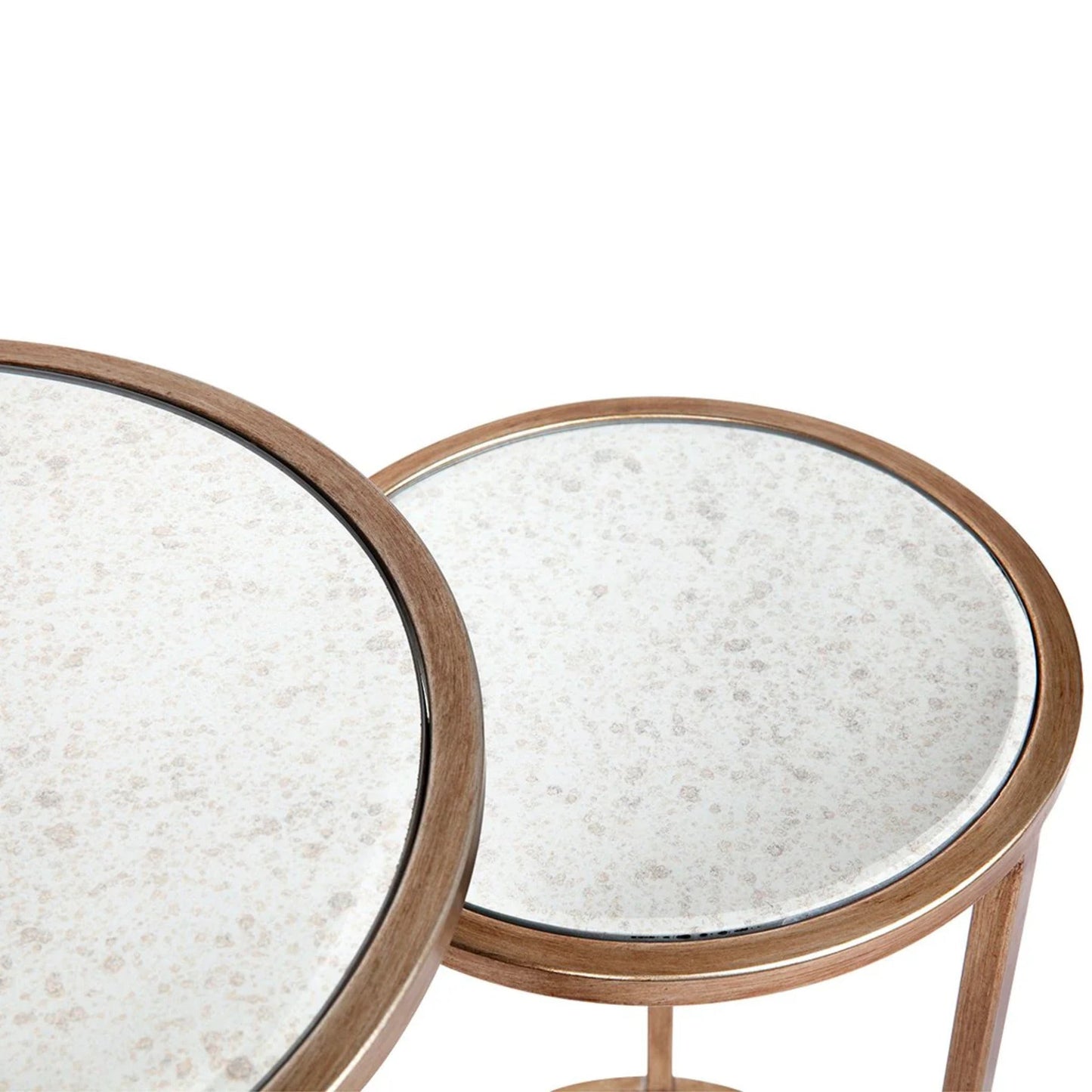 Serene Nesting Side Tables - Antique Gold Side Table Cafe Lighting & Living   