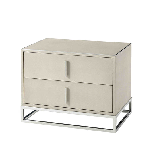 TA Studio Blain Nightstand Bedside Table - Overcast Shagreen Bedside Table Bloomingdales Overcast  