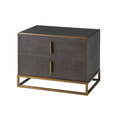 TA Studio Blain Nightstand Bedside Table - Tempest Shagreen Bedside Table Bloomingdales Tempest  