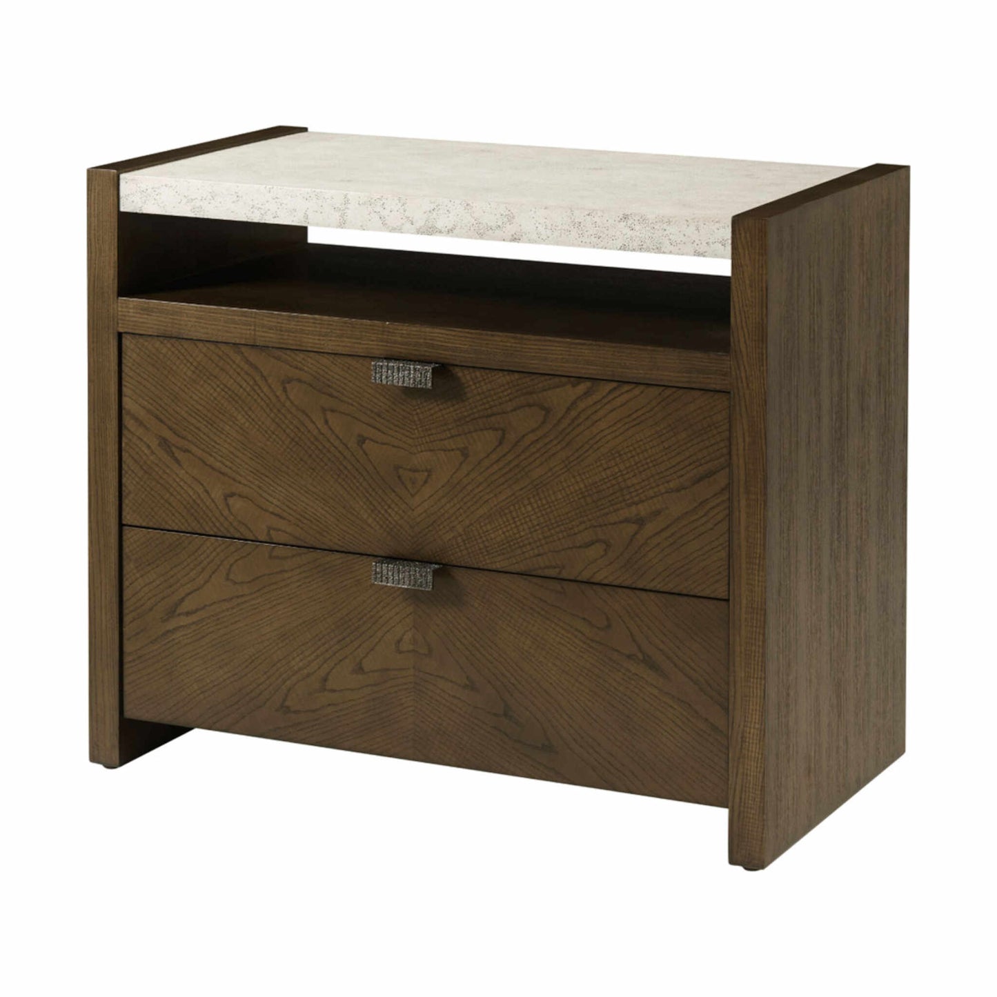 Theodore Alexander Catalina Three Drawer Nightstand - Earth Bedside Table Bloomingdales Earth Two Drawer 