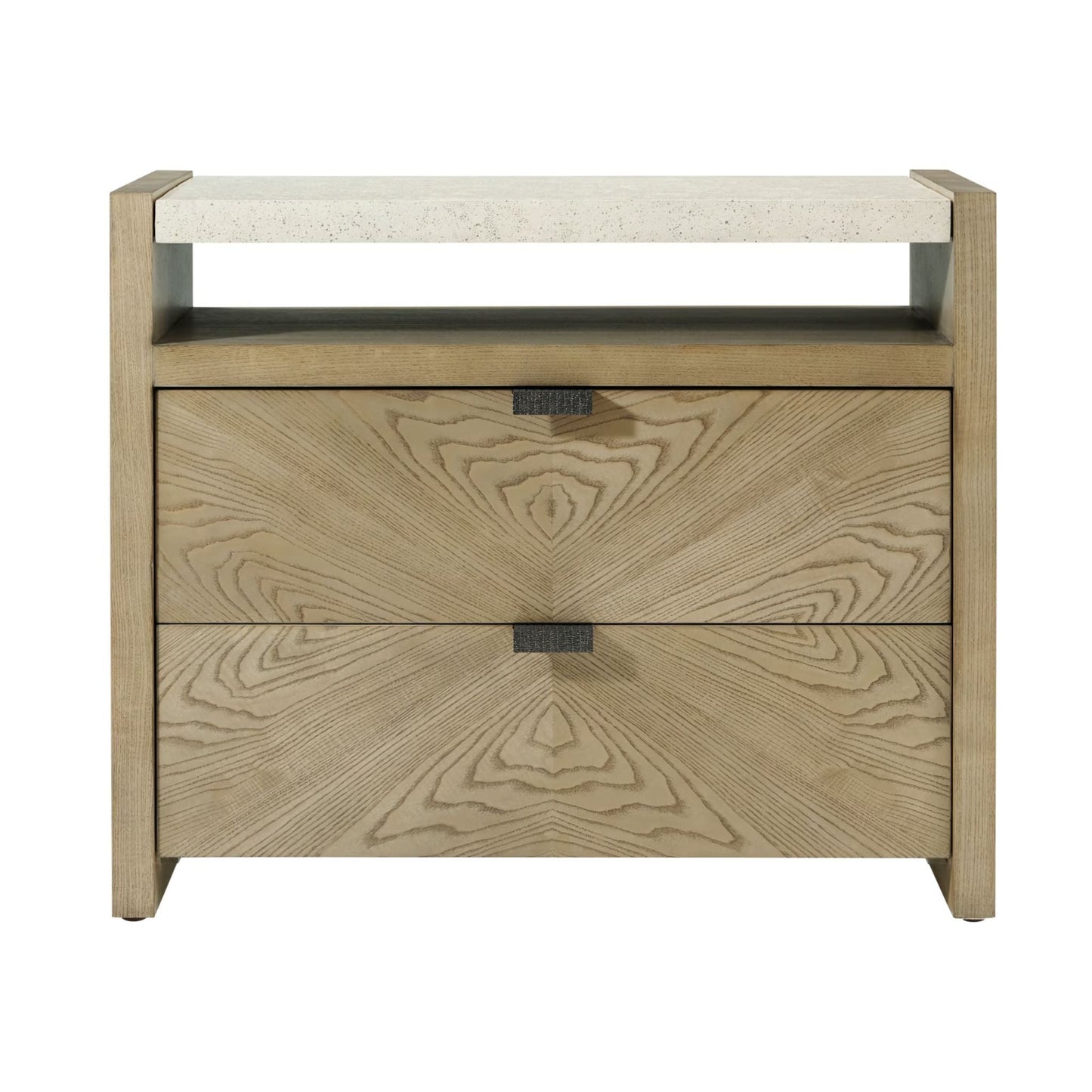 Theodore Alexander Catalina Two Drawer Nightstand - Dune Bedside Table Bloomingdales   