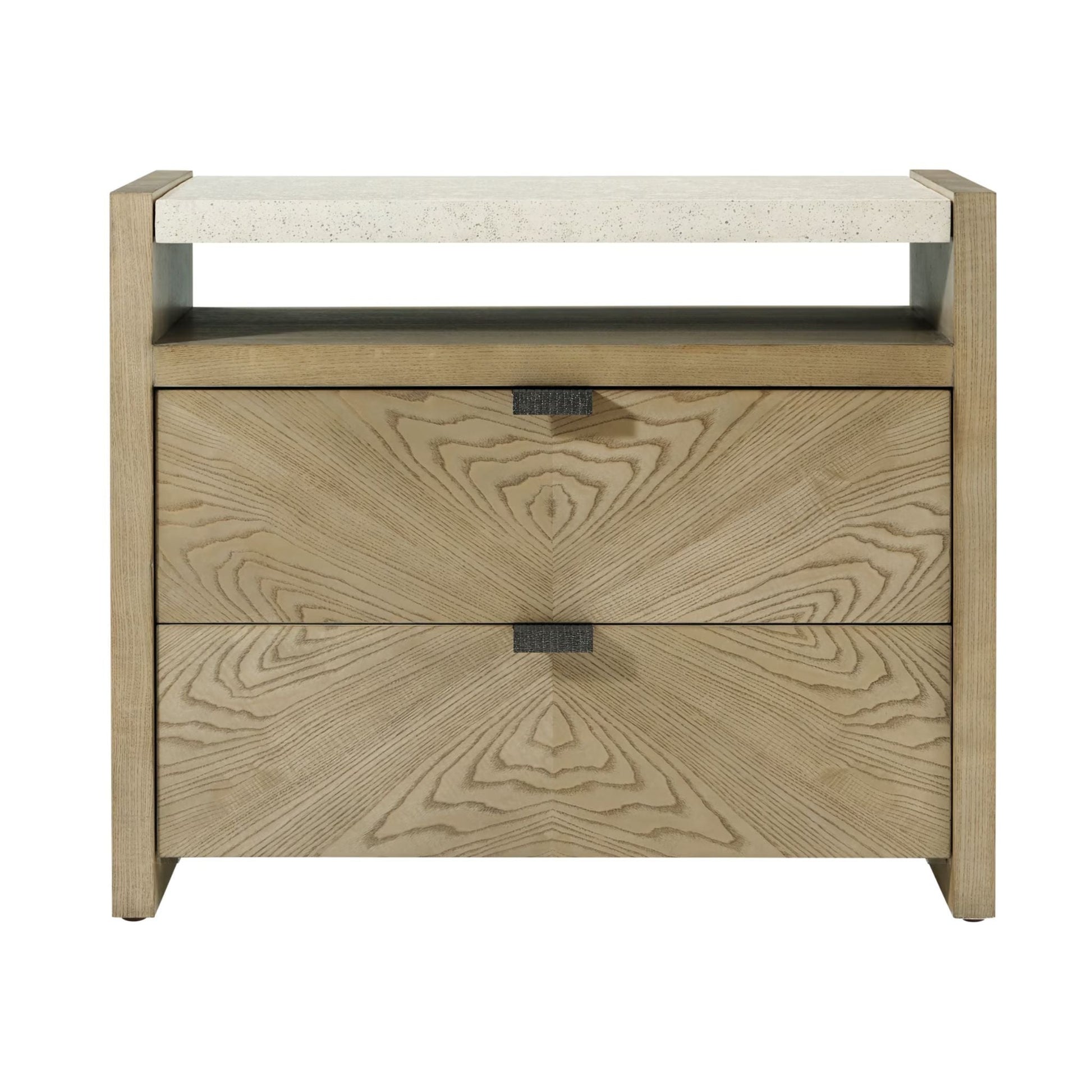 Theodore Alexander Catalina Two Drawer Nightstand - Dune Bedside Table Bloomingdales   