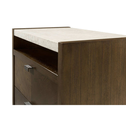 Theodore Alexander Catalina Two Drawer Nightstand - Earth Bedside Table Bloomingdales   