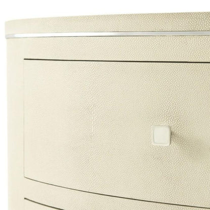 Theodore Alexander Eli Oval Nightstand Bedside Table - Overcast Shagreen Bedside Table Bloomingdales   