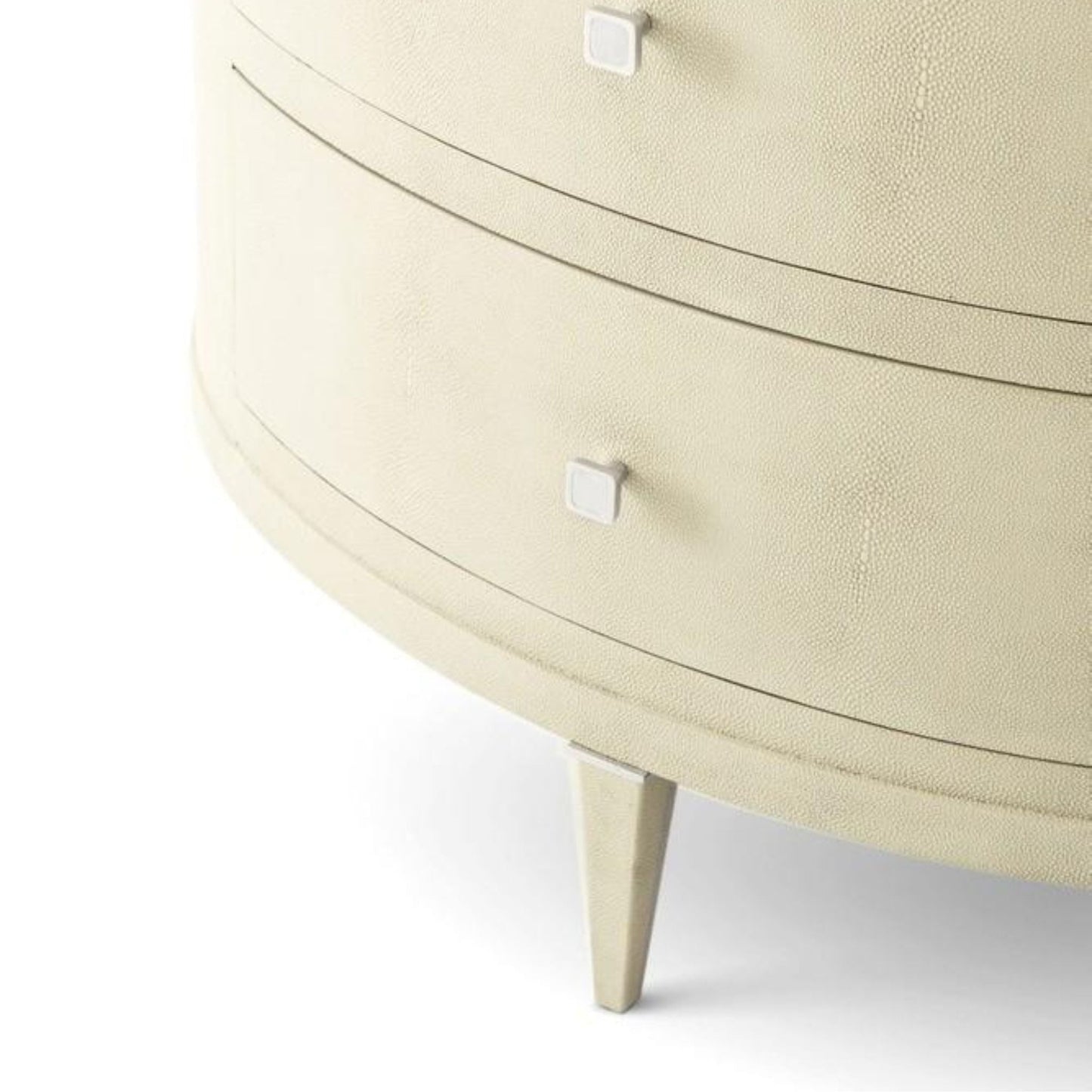 Theodore Alexander Eli Oval Nightstand Bedside Table - Overcast Shagreen Bedside Table Bloomingdales   