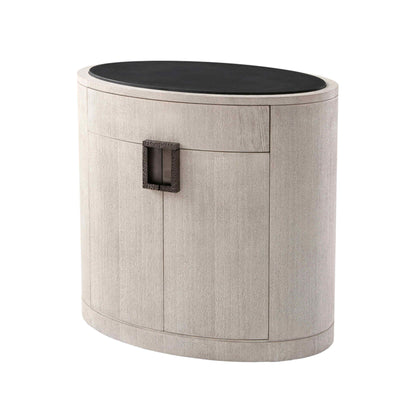 Theodore Alexander Nario Nightstand Bedside Table - Brushed Charteris Bedside Table Bloomingdales Brushed Gowan  