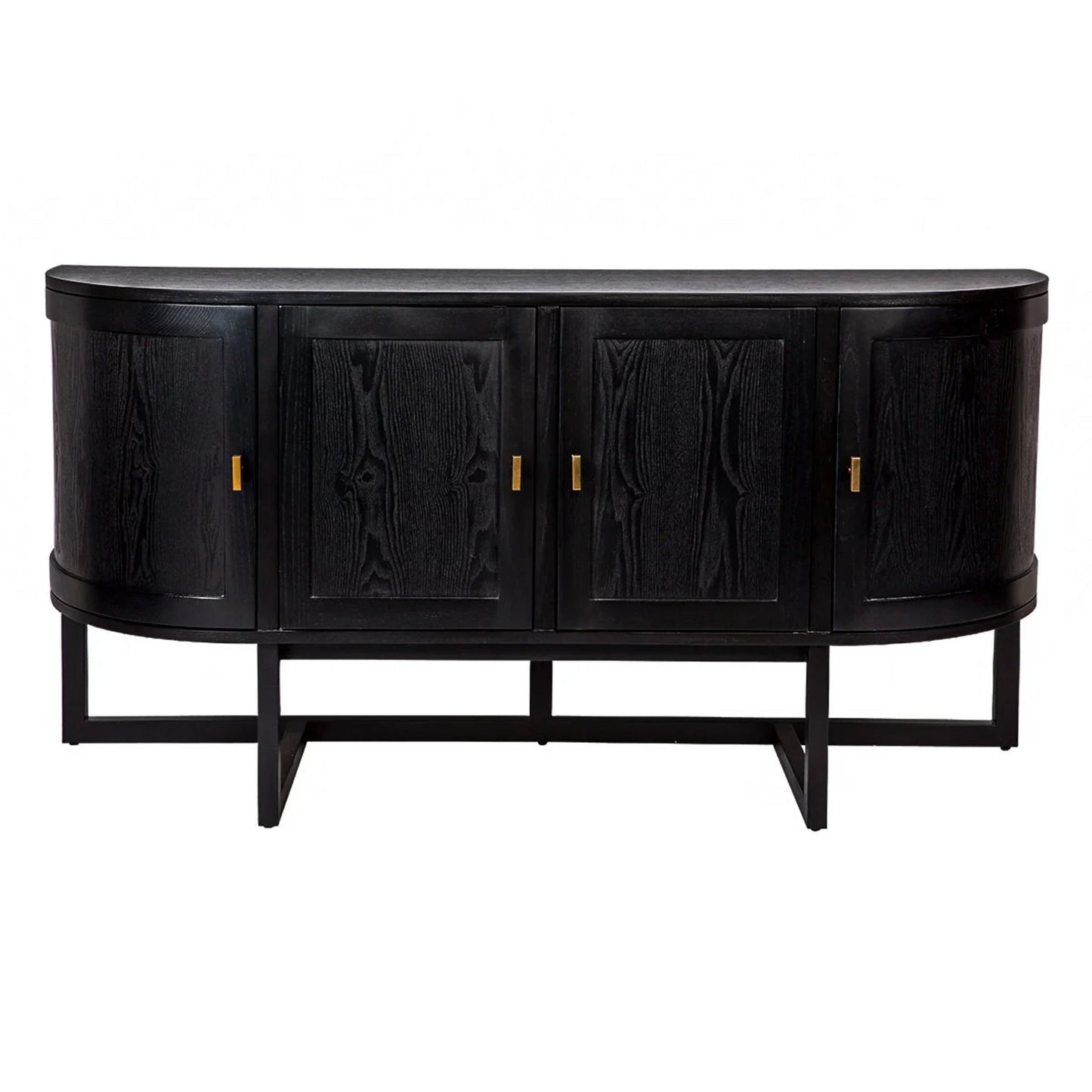 Theodore Curved Silhouette Buffet Table - Black Buffet Table Cafe Lighting & Living Black  