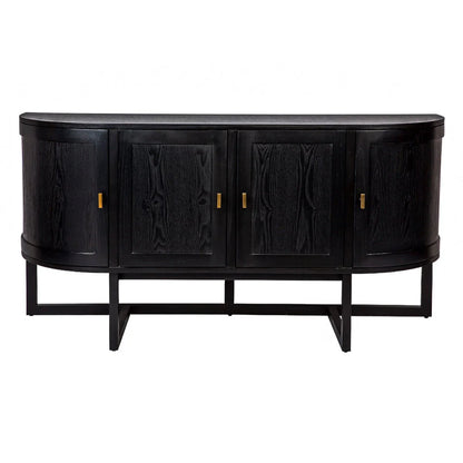 Theodore Curved Silhouette Buffet Table - Black Buffet Table Cafe Lighting & Living Black  