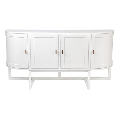 Theodore Curved Silhouette Buffet Table - White Buffet Table Cafe Lighting & Living White  