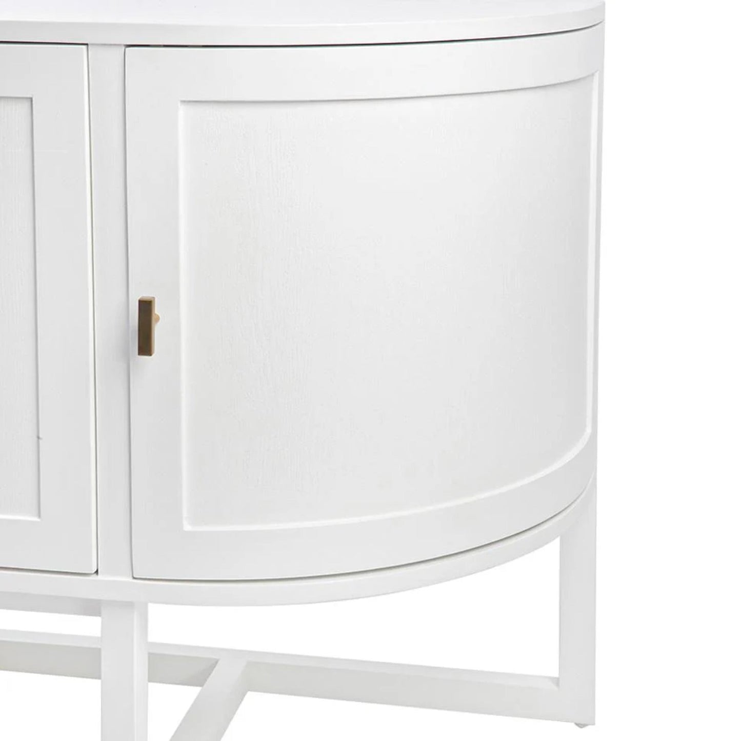 Theodore Curved Silhouette Buffet Table - White Buffet Table Cafe Lighting & Living   