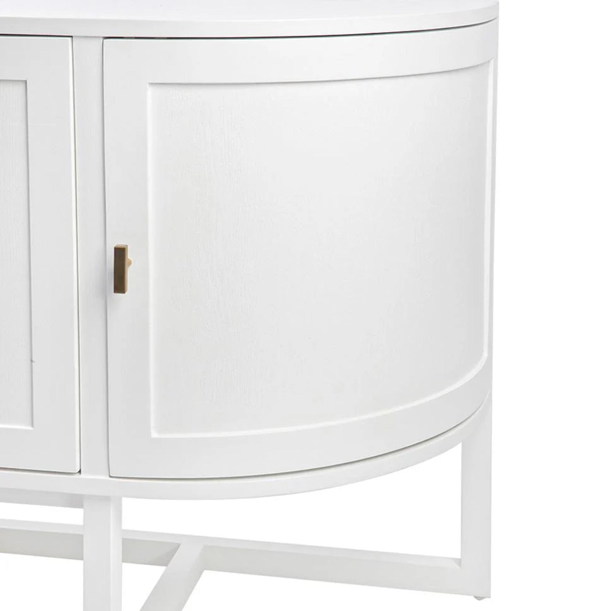 Theodore Curved Silhouette Buffet Table - White Buffet Table Cafe Lighting & Living   