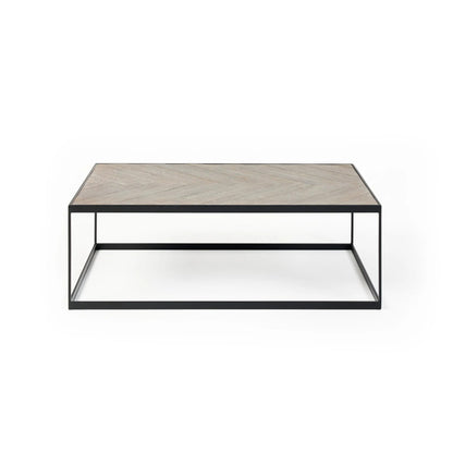 Wesley Rectangle Terrazzo Coffee Table - Black & White Coffee Table M+Co Living Oak Wood